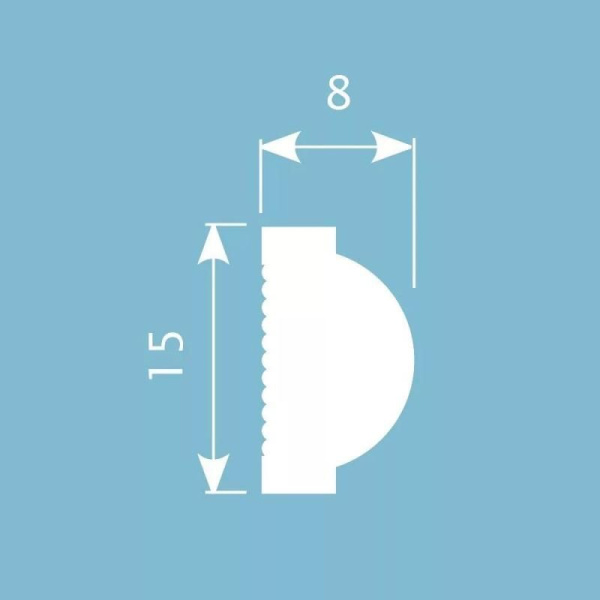 Молдинг для стены Cosca МХ 040, 15х8